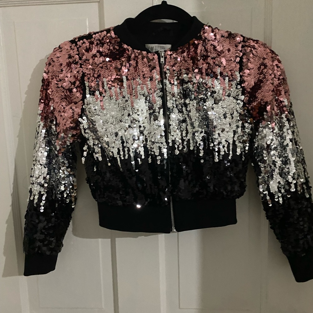 Girl Sequins Bomber- 8/9
